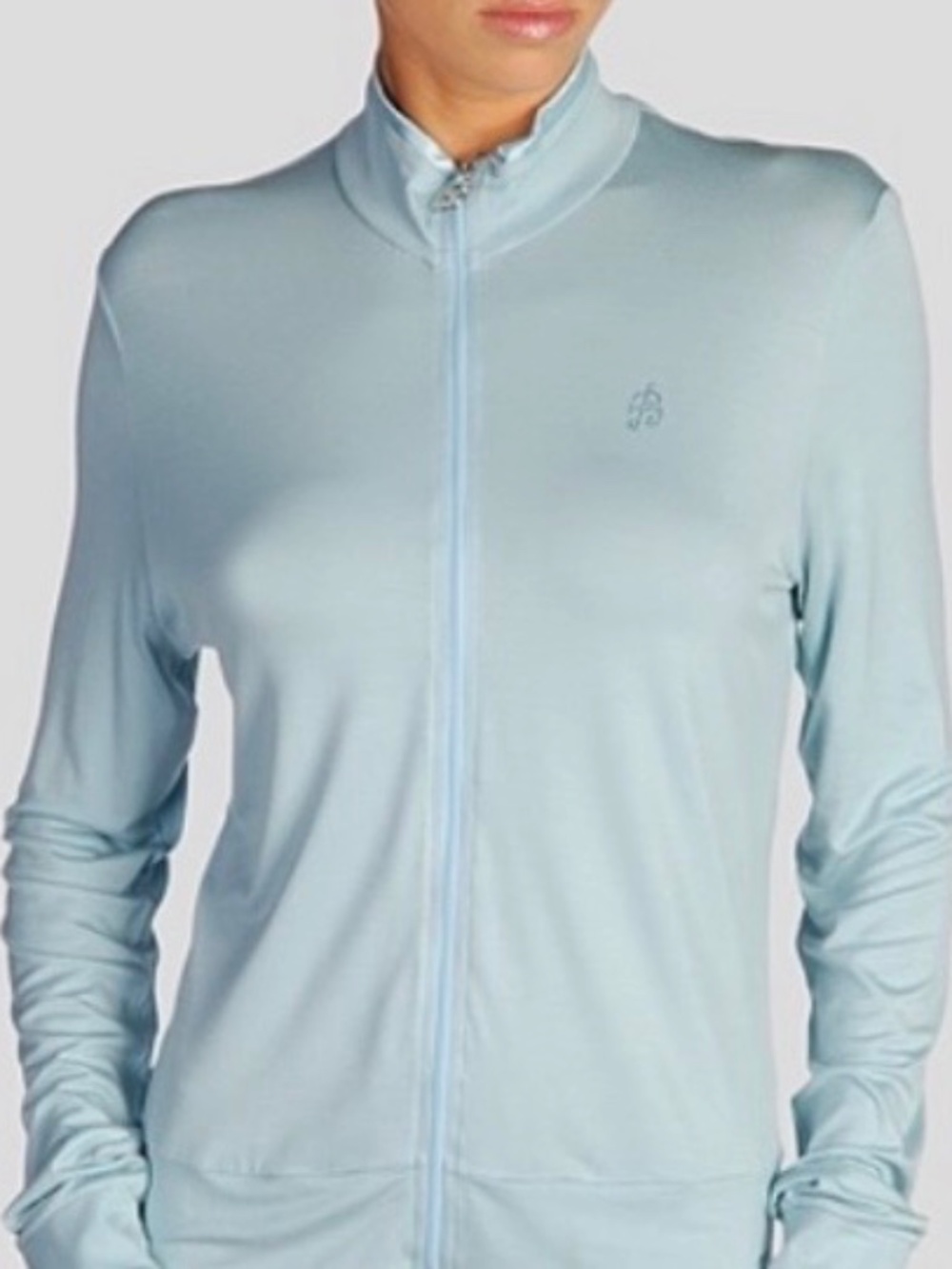 Blumarine Underwear Light Blue Full Zip Jacket US 10